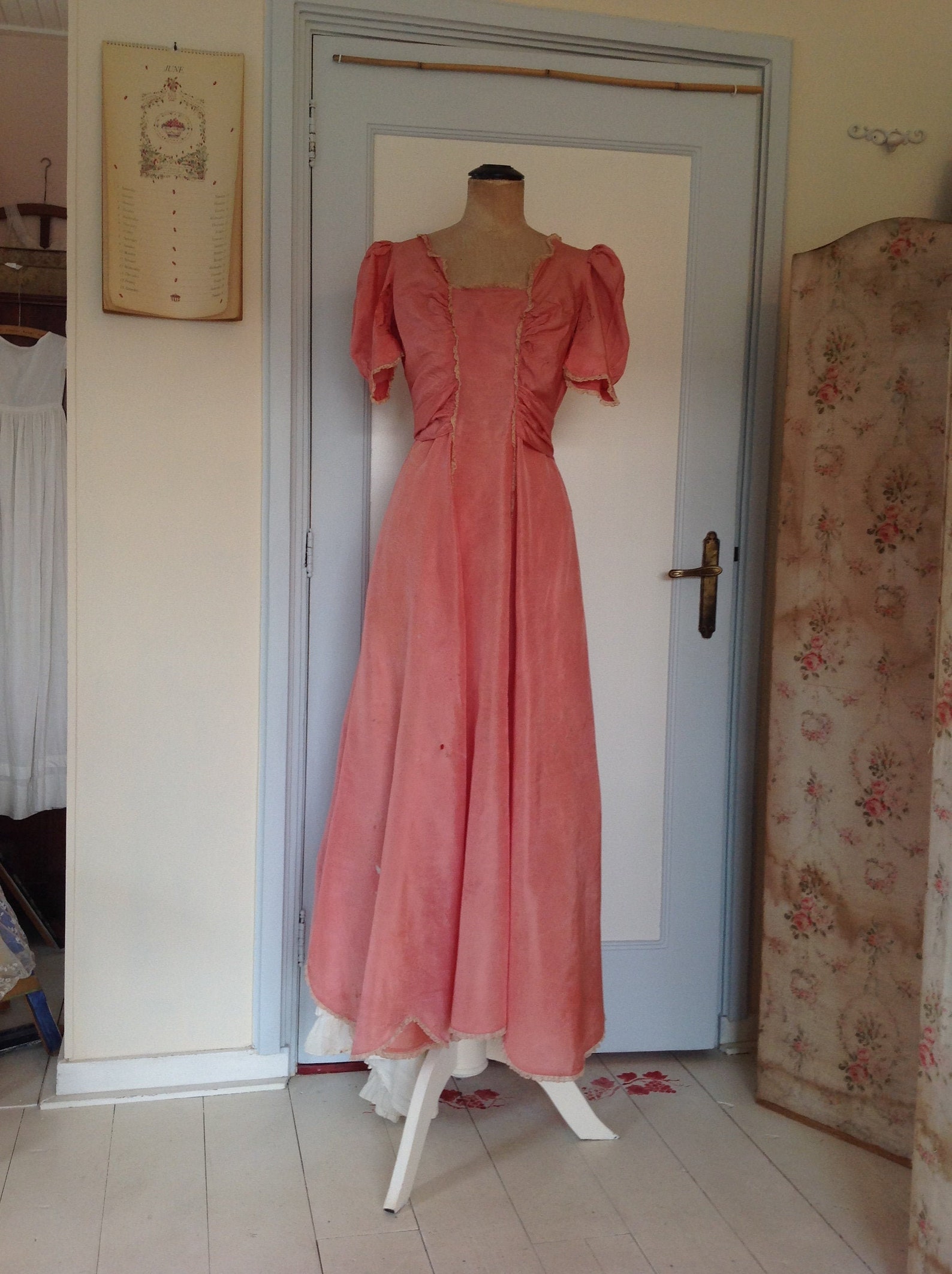 Vintage taft silk ball gown prom dress 1930s | Etsy