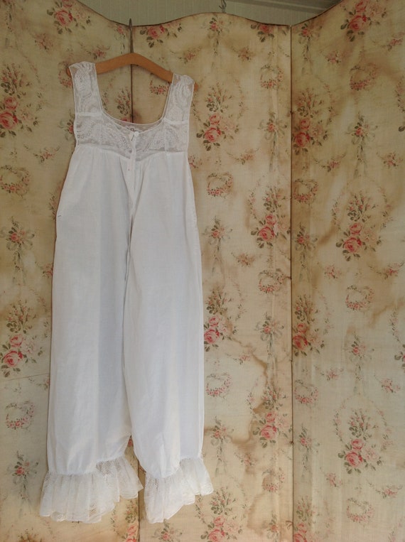 antique bloomers camisole with valenciennes lace - image 8