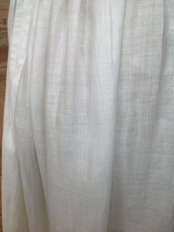 pure linen antique petticoat skirt - image 4