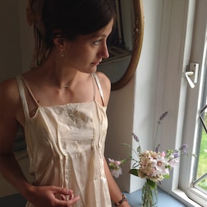 Tissue Seiden Slip Dress, Unterkleid, 1920er Jahre