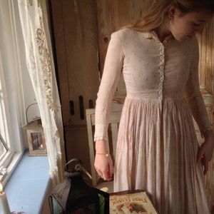 antique cotton print daydress 1890s image 3