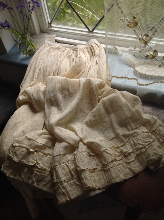 2PC antique calico dress XXS strong - image 7