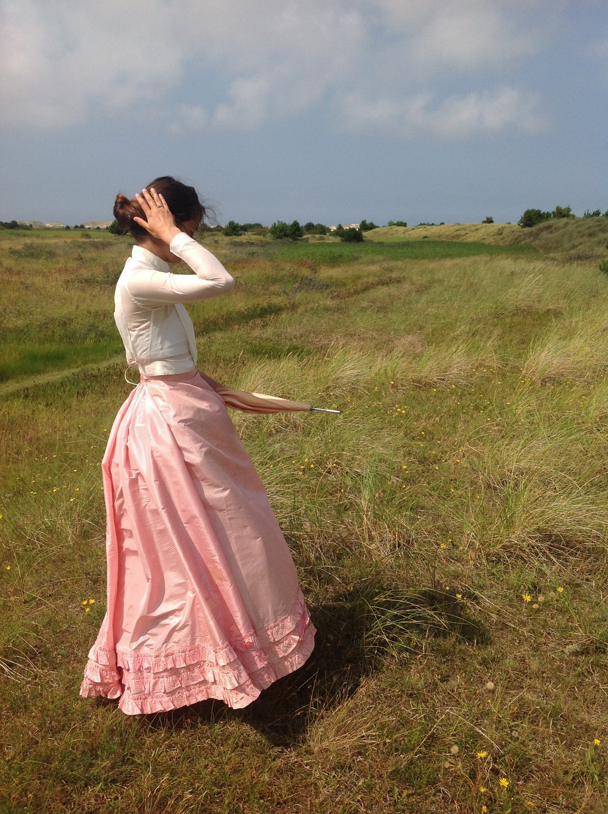 Antique Silk Bustle Skirt 1880s - Etsy