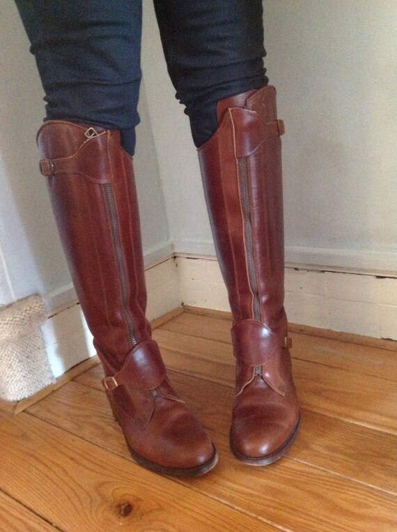 chestnut riding boots