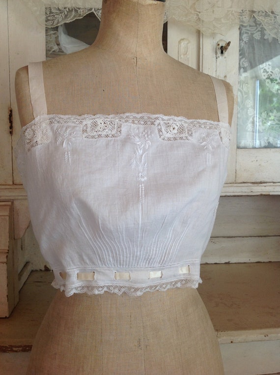 antique victorian edwardian camisole, summer top 1