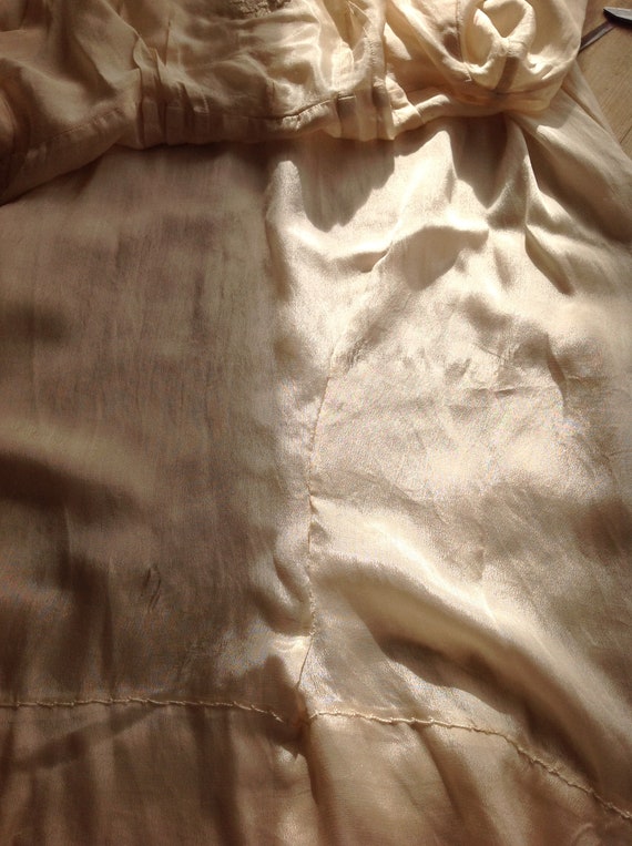 tissue silk slip dress, under dress, 1920s - image 8