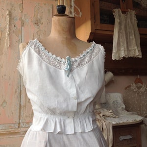 linen camisole 1920s M/L