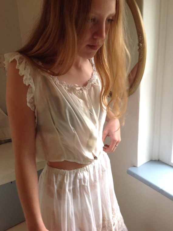 ivory silk camisole M/L