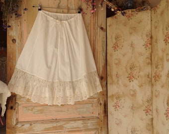 TRÈS BEAU jupon tout en dentelle doublé vintage unterkleid full slip REF473 EUR 15,00 - FR