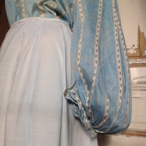 light blue summer skirt, edwardian, victorian image 5