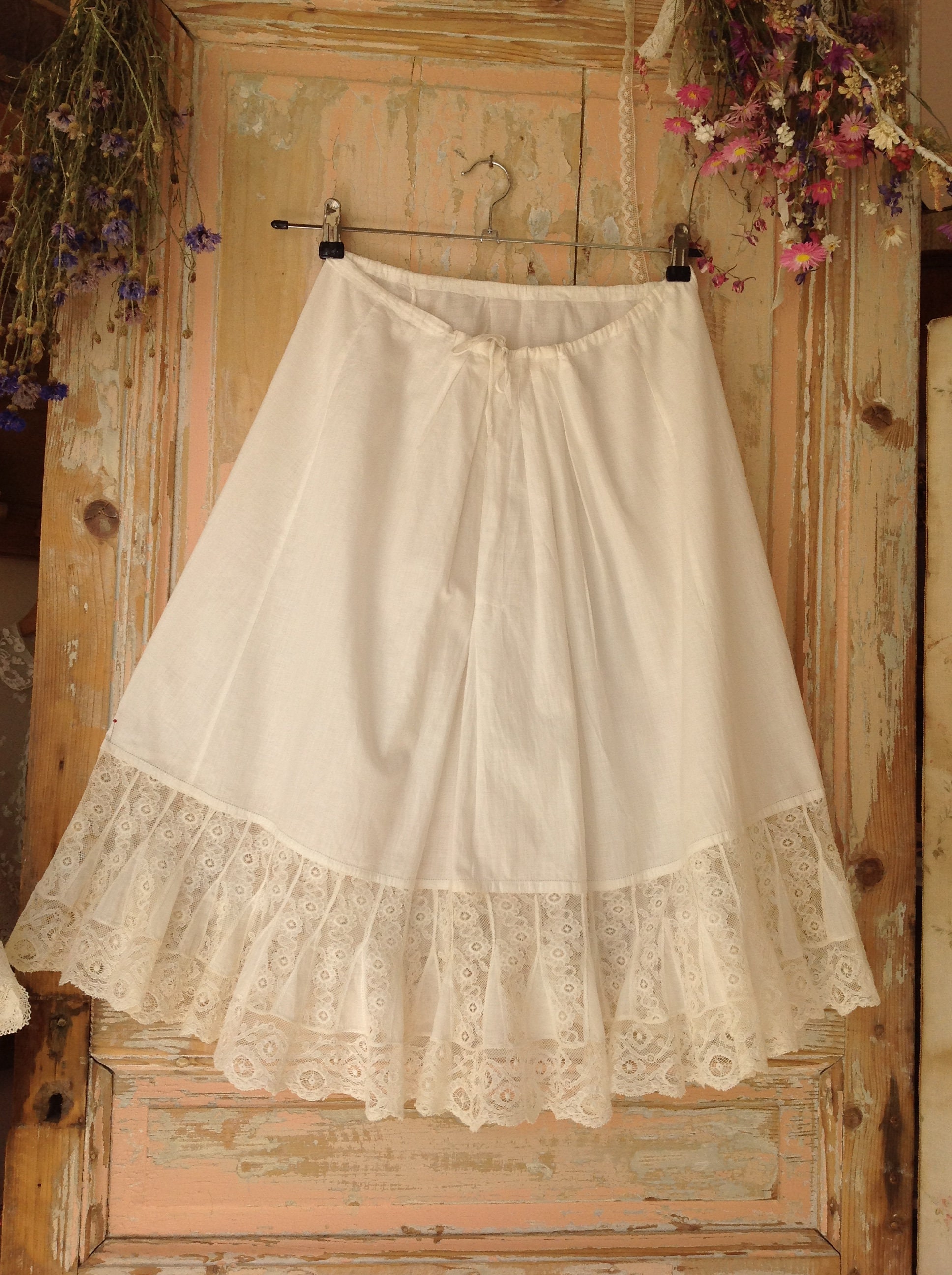 アンティークペチコートスカート - Etsy 日本
