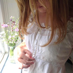 antique fine linen camisole
