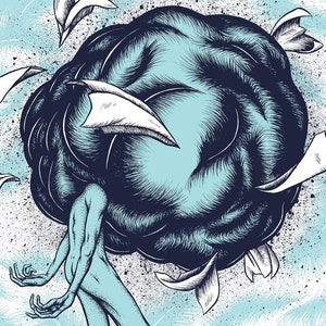 Nebulous Flights - 18x24 signed silkscreened art print