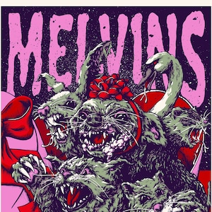MELVINS - 18x24&quot; signed screenprint Valentine&#39;s Day show poster