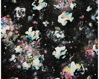 A Momentary Quietus - 12x12” abstract surrealism painting wall art print