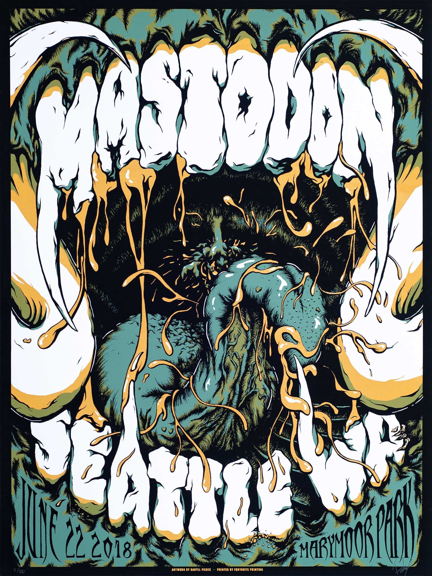 MASTODON 18x24 Signed Screenprint Gig Show Poster Etsy