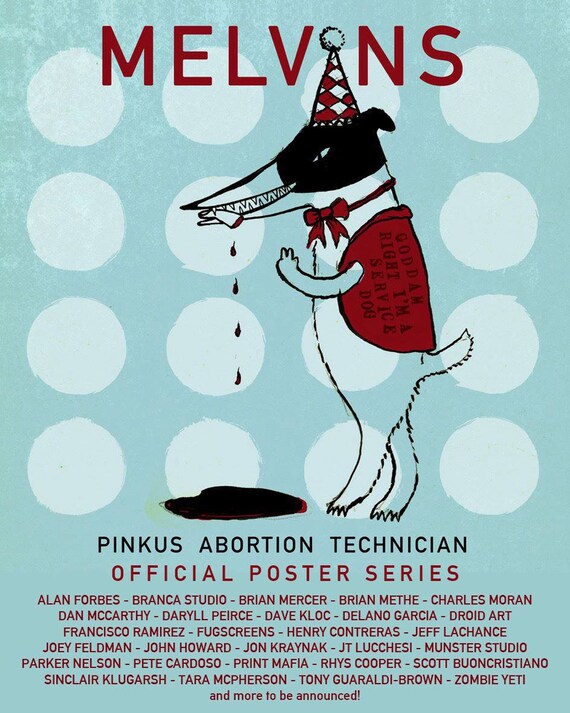 MELVINS REDD KROSS Cologne 2017 silkscreened poster by FugScreens