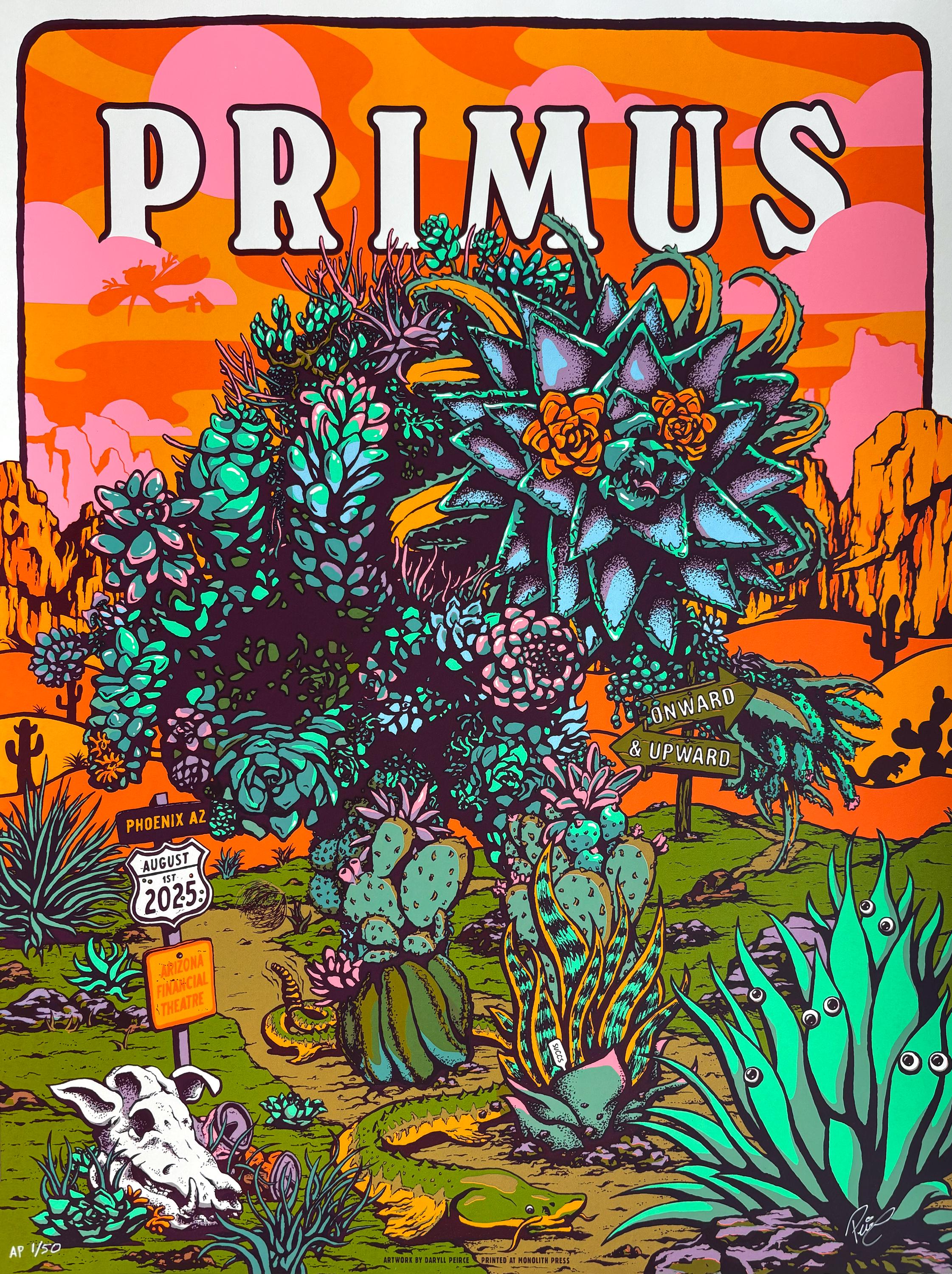 Primus Succs Official Show Poster - Phoenix, 2025, 18x24, Signed