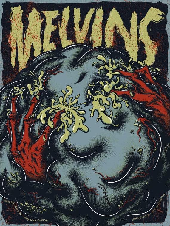 Melvins Official Show Poster - Long Beach, CA, 2022 - Etsy