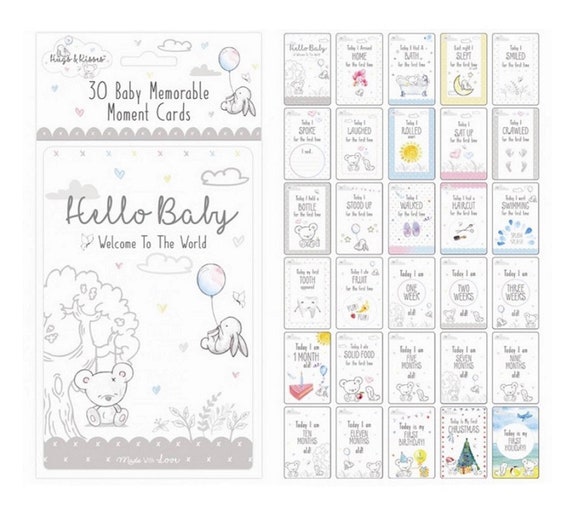 baby milestone cards etsy