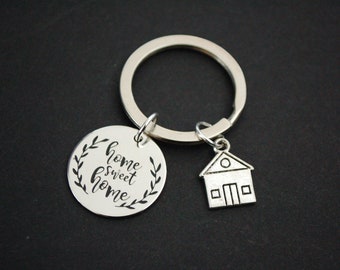 Home sweet home house Keychain Keyring gift