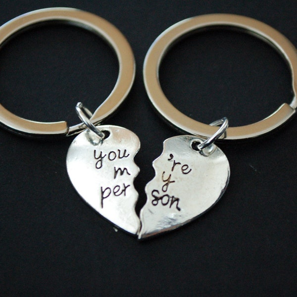You Are My Person Keychain Etsy