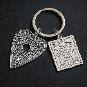 ouija board planchette and board Keychain Keyring gift