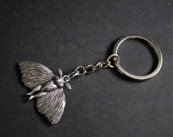 Mothman Keychain Keyring flying cryptid creature folklore  giftgift