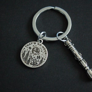 That's no moon Death Star star wars lightsaber Keyring keychain  giftgift