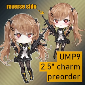 Girls&#39; Frontline UMP9 Double Sided Acrylic Charm UMP9 keychain (2.5&quot;)