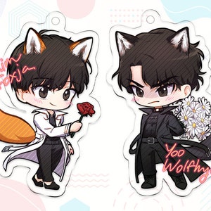 Omniscient Reader&#39;s Viewpoint keychain / charm ORV standee | Kim Dokja charm Yoo Joonghyuk charm | 2.5&quot; double sided acrylic charm / standee