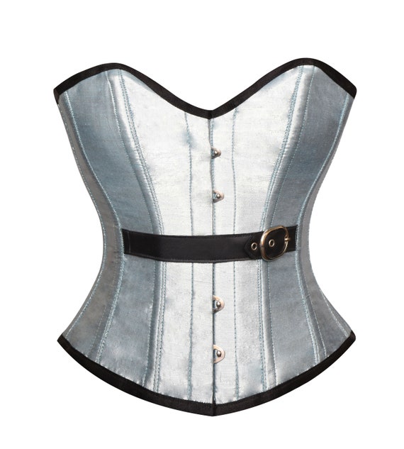 silver bustier top