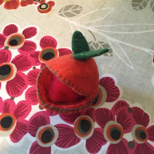 Hand felted &#39;seed pod&#39;, containing simple felted &#39;fairy&#39;