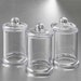 Clear Candy Jars with Lids - Set of 12 - Wedding Birthday Party Apothecary Jar Plastic Favor Containers - MW70033 