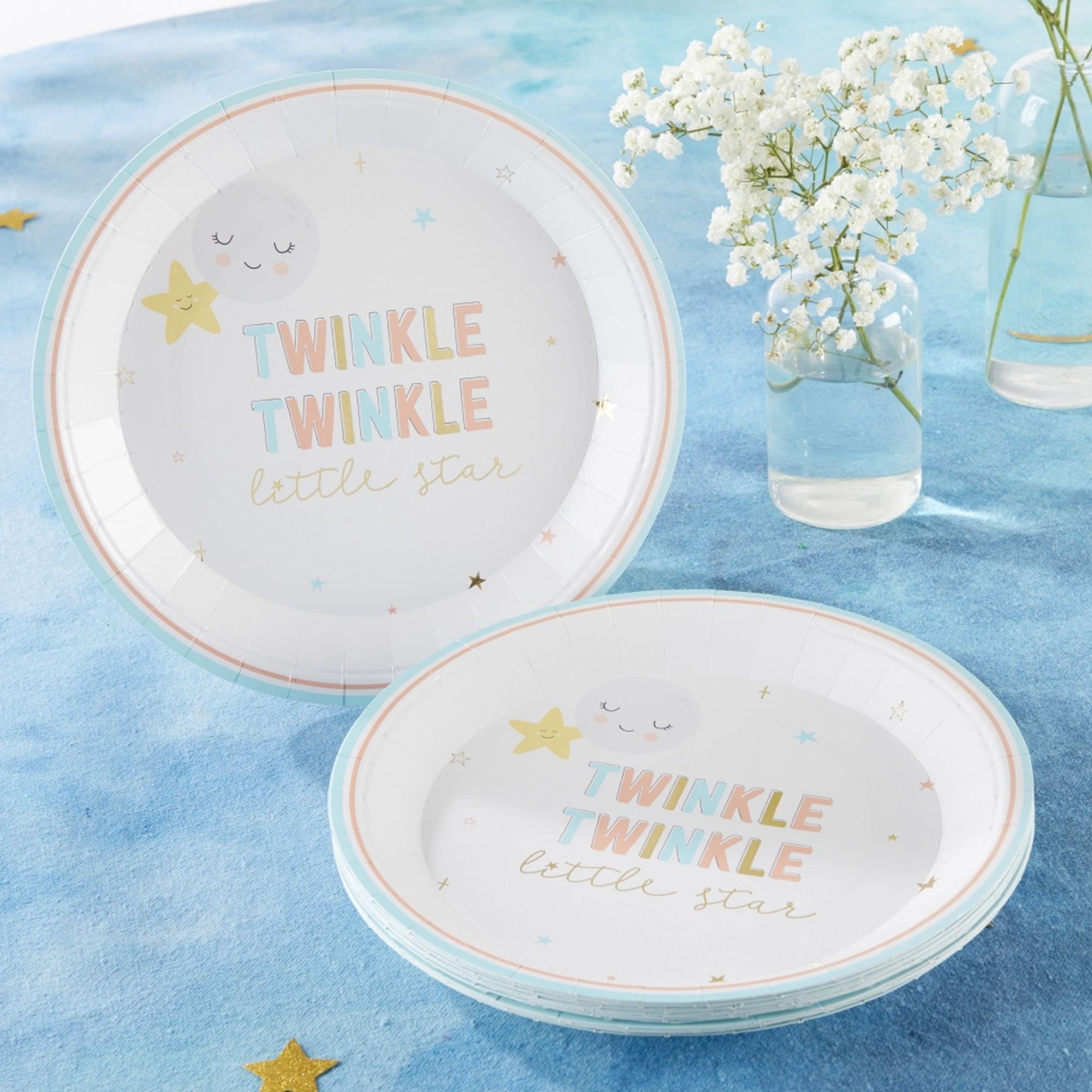 Baby Shower Plates Set of 16 9 Twinkle Little Star Paper Plates