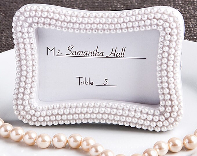 Pearl Place Card Frame Photo Frame Place Card Holder Small Etsy