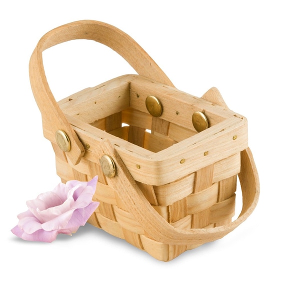 Woven Basket Mini Wooden Miniature Decorative Baskets Toy House Baby Shower  Decorations Party Supplies - AliExpress