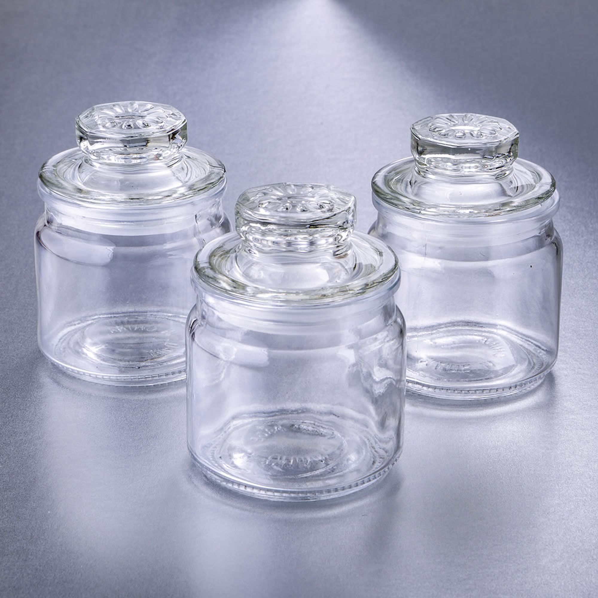 Glass Cookie Jars Mini Jars With Lids Set of 6 Candy Containers Wedding  Birthday Party Favors MW70085 