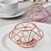 Rose Gold Geometric Wire Candle Holder - Wedding Bridal Shower Party Table Decorations Candleholders - MW70041 