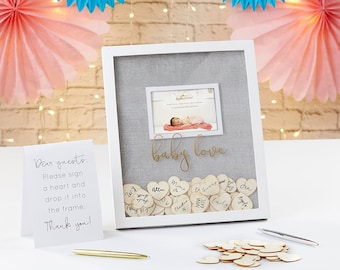 Record Frame Xiheer Baby Shower Guest Book Alternatives, Cloud