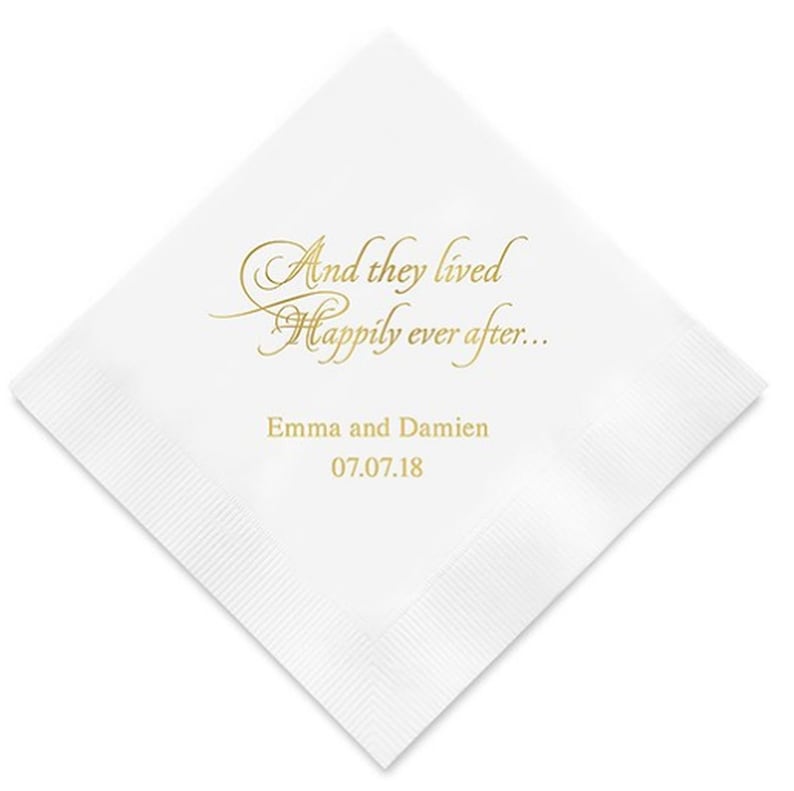 Personalized Wedding Napkins Paper Party Napkins Custom Etsy