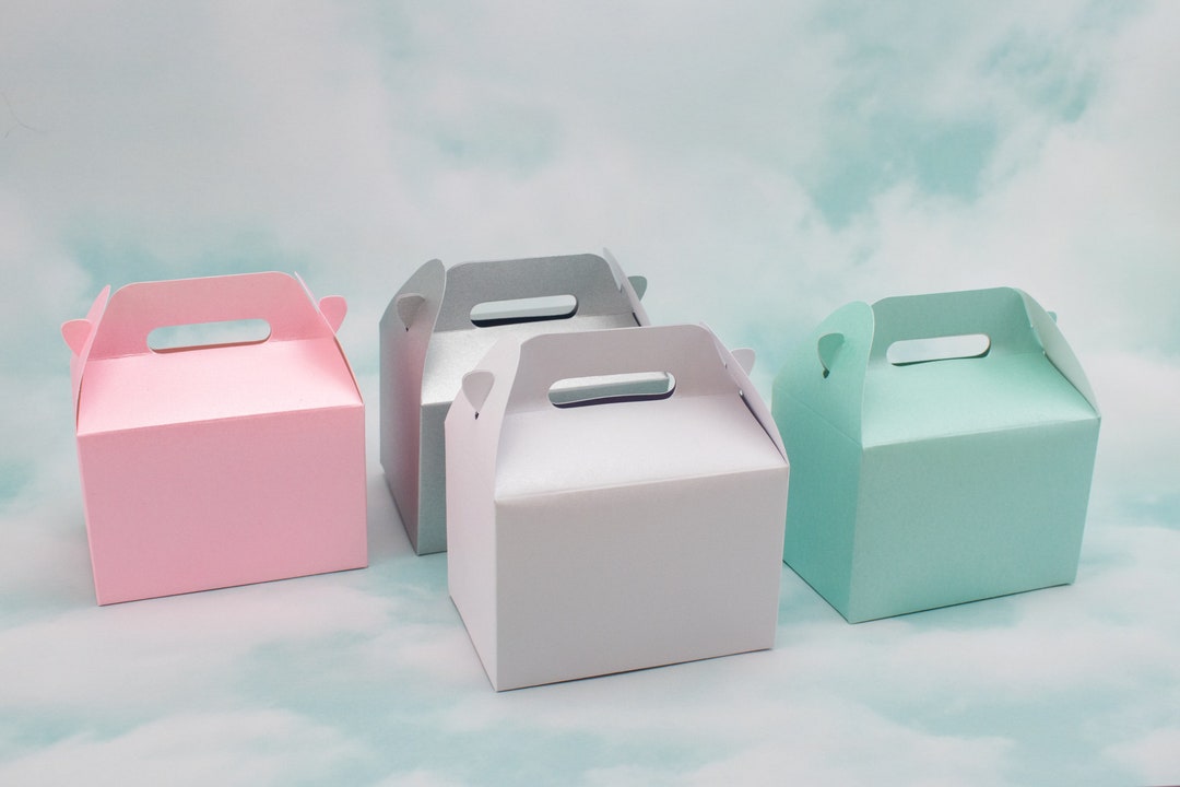 Gable Favor Boxes Set of 12 Pastel Wedding Bridal Shower Favor Boxes