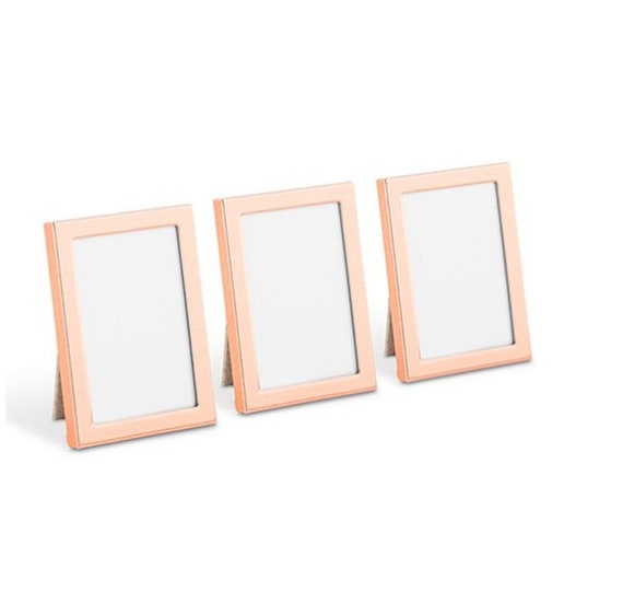 Rose Gold Frames With Easel Back Set Of 3 Wedding Favors Place Card Photo Party Decorations Gifts Small Mini Frame Mw27034