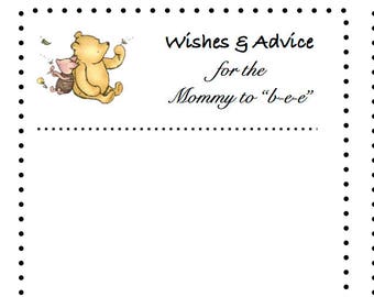 INSTANT - Classic Winnie the Pooh - Wishes and Advice