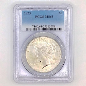1923 Peace Silver Dollar - Grade MS63