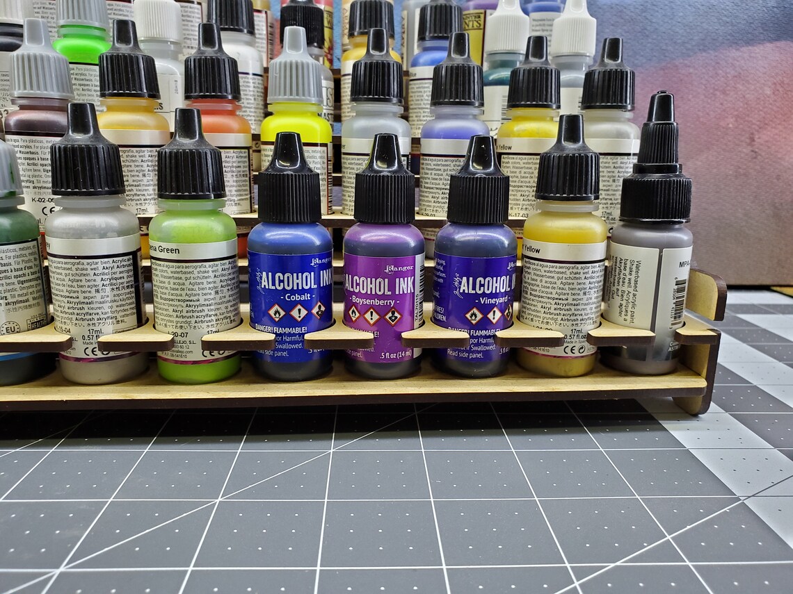 40 Bottle Alcohol Ink Modular Paint Rack Etsy