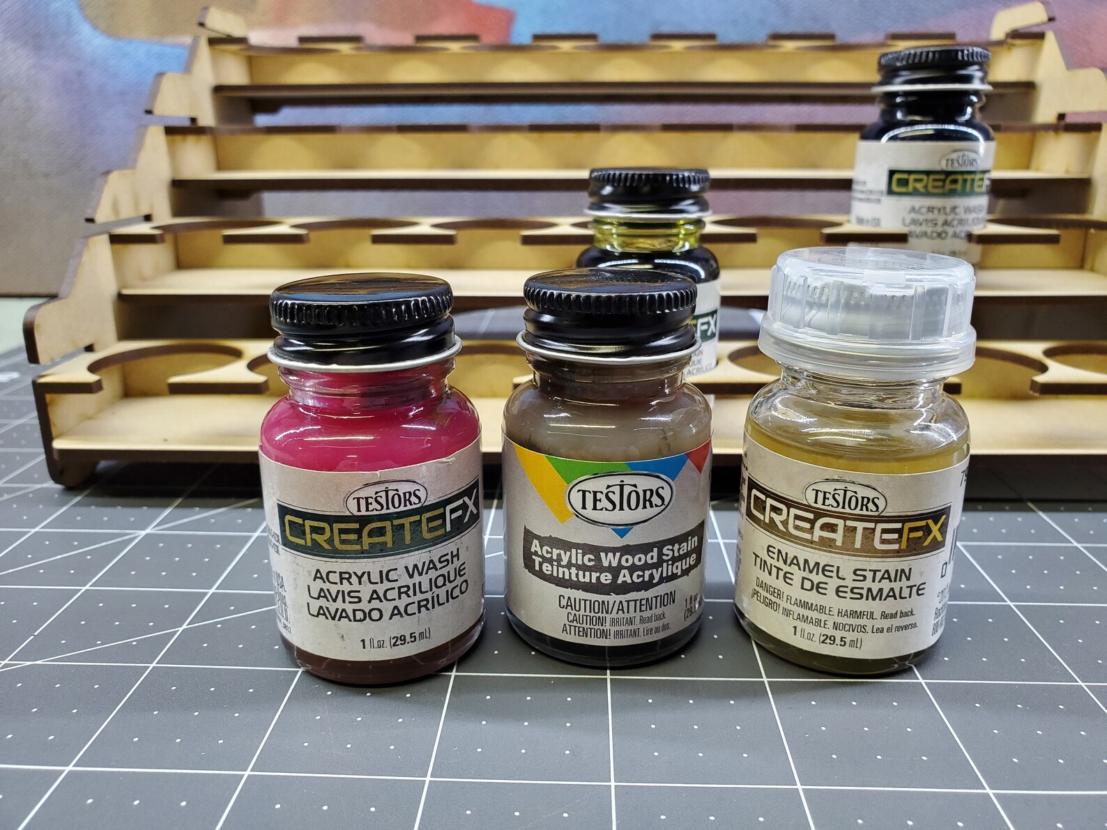 28 Bottle Testor Createfx Paint Rack Etsy Canada