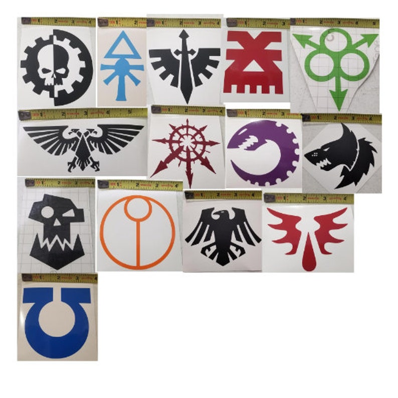 Warhammer 40K Vinyl Decal Etsy