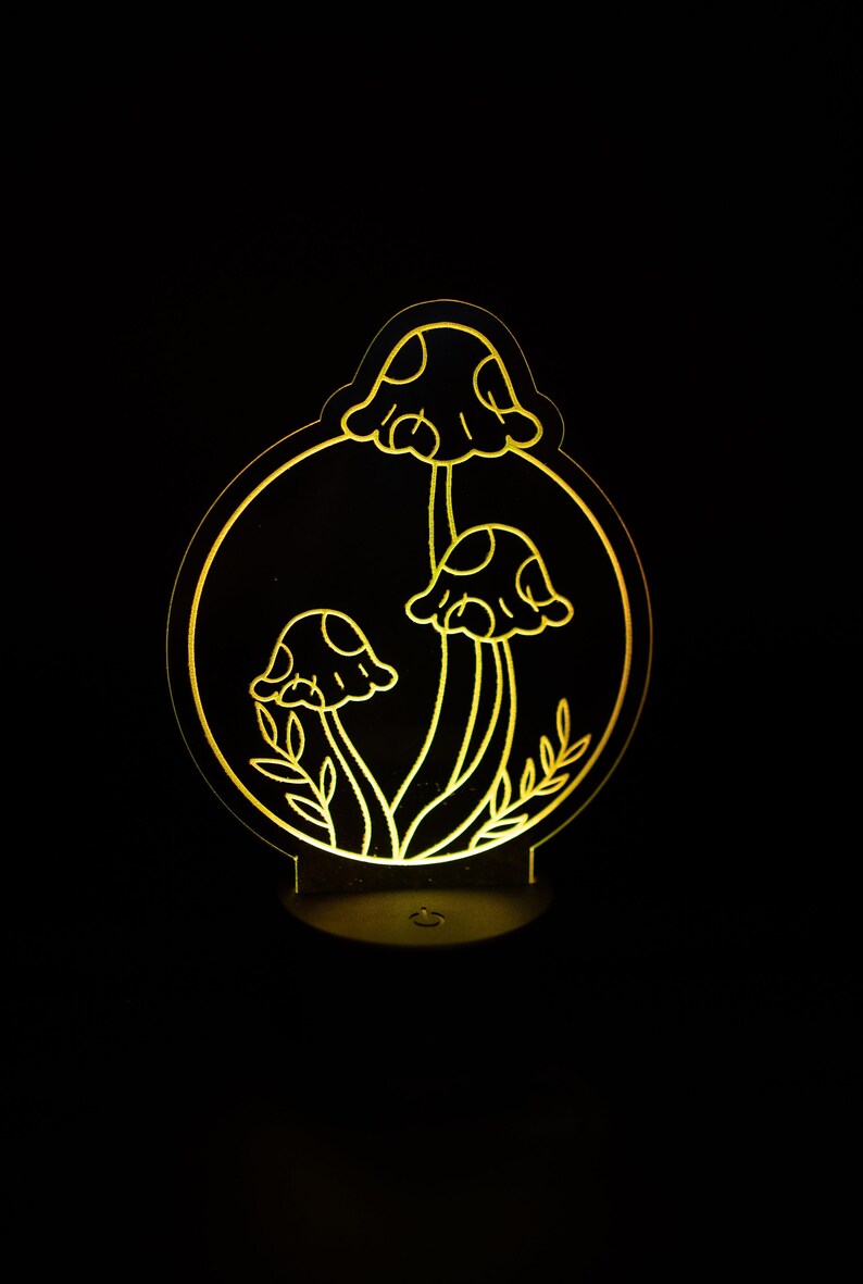 LED Mushroom Light Etsy