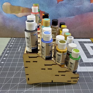 28 Bottle Craft Paint Rack image 3